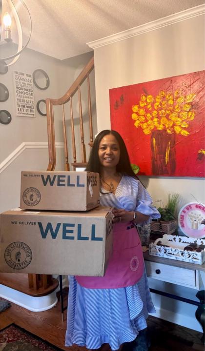 Elizabeth Hopson, founder of Harmonious Spaces, at home
